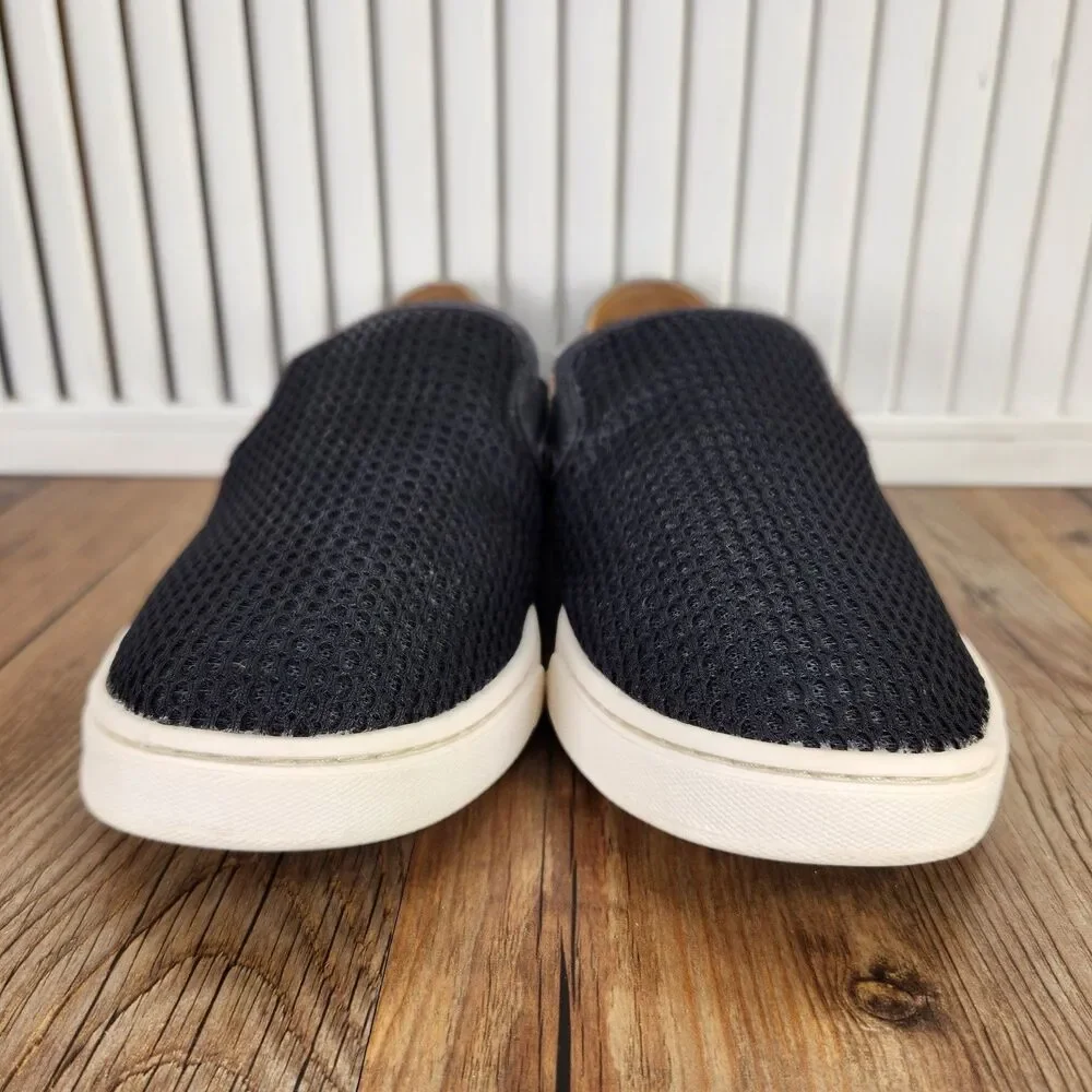 Olukai Pehuea Loafer Womens Sz 8 Black Slip On Hawaiian Aloha Beach Comfy Shoes